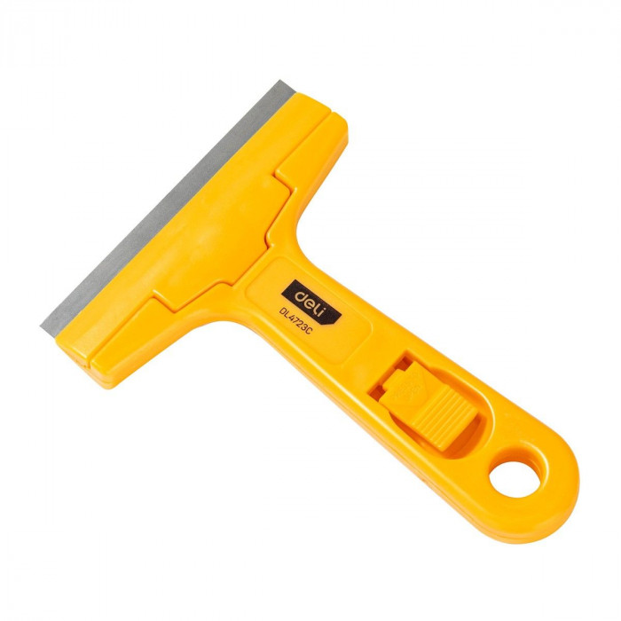 Скребок Deli DL4723C 145мм, ширина лезвия 18мм, толщина лезвия 0,5мм