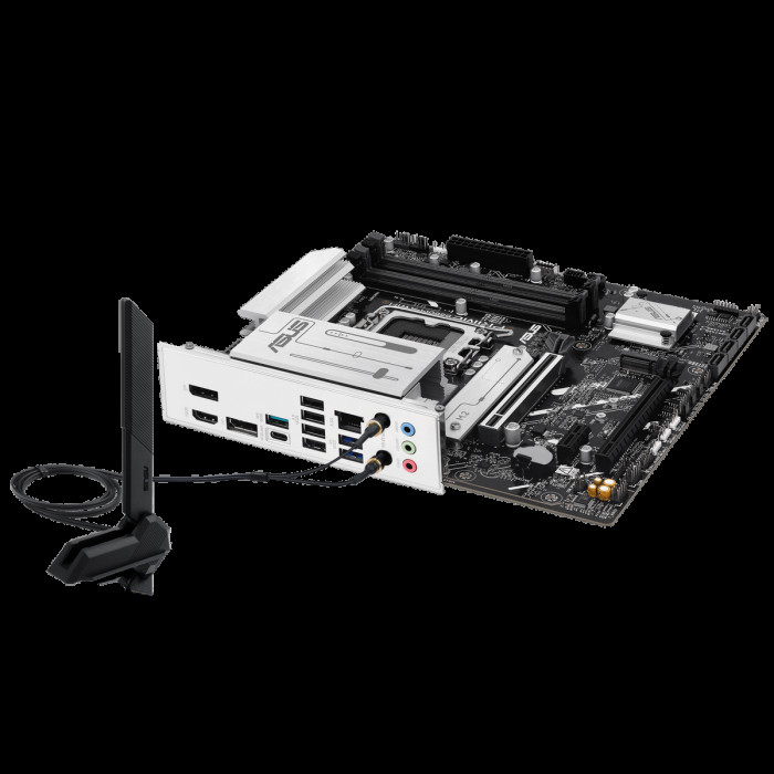 Материнская плата ASUS PRIME B860M-A WIFI LGA1851 mATX 4xDDR5 2xPCIEx16 PCIEx1 2xM.2 USB-C 2xDP HDMI 2.5GLAN Wi-Fi 6Е