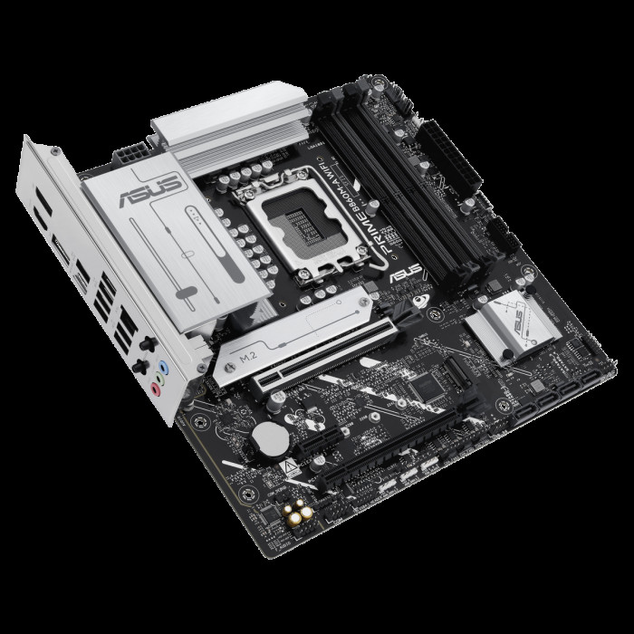 Материнская плата ASUS PRIME B860M-A WIFI LGA1851 mATX 4xDDR5 2xPCIEx16 PCIEx1 2xM.2 USB-C 2xDP HDMI 2.5GLAN Wi-Fi 6Е