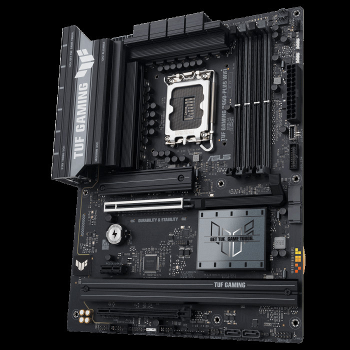 Материнская плата ASUS TUF GAMING B860-PLUS WIFI LGA1851 ATX 4xDDR5 2xPCIEx16 PCIEx1 3xM.2 USB-C DP HDMI 2.5GLAN Wi-Fi 7