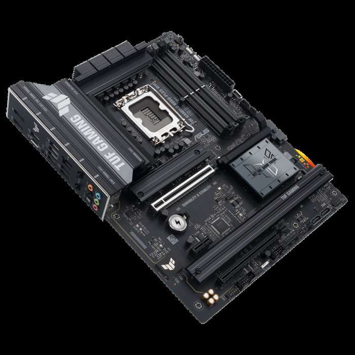 Материнская плата ASUS TUF GAMING B860-PLUS WIFI LGA1851 ATX 4xDDR5 2xPCIEx16 PCIEx1 3xM.2 USB-C DP HDMI 2.5GLAN Wi-Fi 7