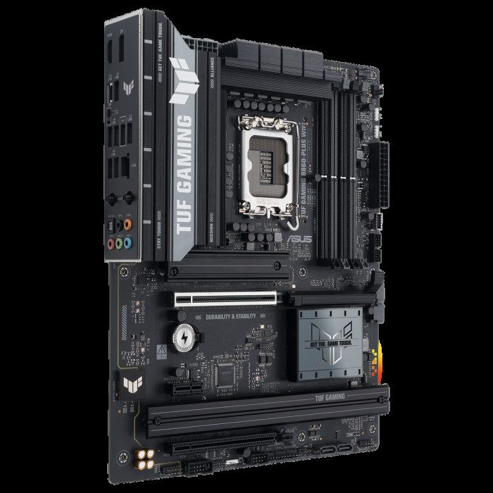 Материнская плата ASUS TUF GAMING B860-PLUS WIFI LGA1851 ATX 4xDDR5 2xPCIEx16 PCIEx1 3xM.2 USB-C DP HDMI 2.5GLAN Wi-Fi 7
