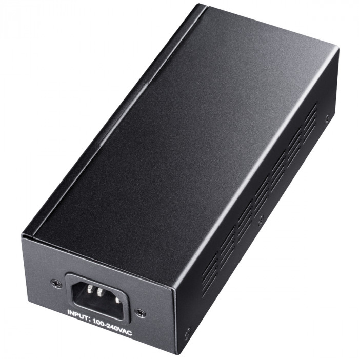 PoE-адаптер CUDY 60W Gigabit PoE+/PoE Injector, 802.3at (60W)/802.3af Standard, Data and Power Carried over The Same Cable Up to 100 Meters, Wall Mount,  Metal Case
