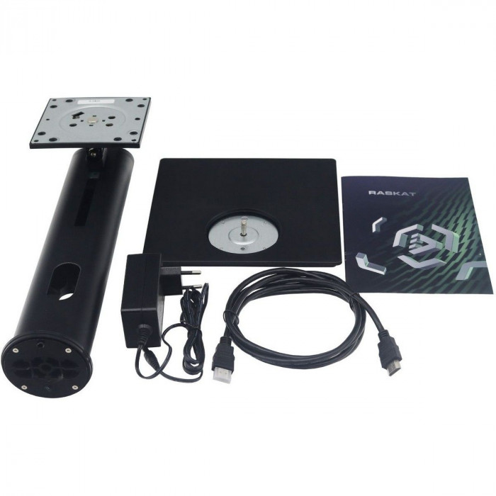 Монитор 23.8' Raskat I24F10DAP 23.8' (IPS, 1920-1080, VGA+HDMI+DP, 5ms, 178°/178°, 1000:1, 100Hz, Pivot, Black)