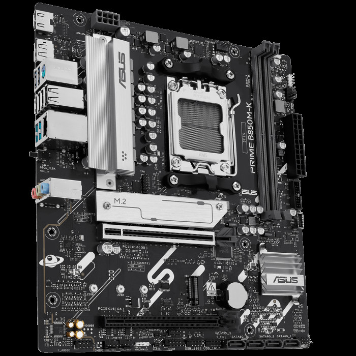 Материнская плата ASUS PRIME B850M-K AM5 mATX 2xDDR5 2xPCIEx16 2xM.2 DP HDMI 2.5GLAN