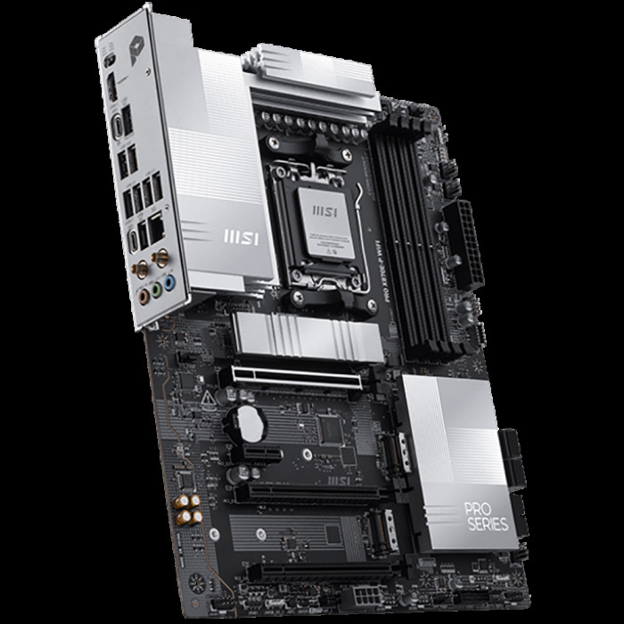 Материнская плата MSI PRO X870E-P WIFI X870E, AM5, 4*DDR5, 3*PCIEx16, 1*PCIEx1, 3*M.2, 2*TypeC, 2*USB3.2Gen2, 6*USB3.2Gen1, 10*USB2.0, 4*SATA3.0, 5G, Type-C(DP), HDMI, ATX, RTL