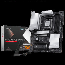 Материнская плата MSI PRO X870E-P WIFI X870E, AM5, 4*DDR5, 3*PCIEx16, 1*PCIEx1, 3*M.2, 2*TypeC, 2*USB3.2Gen2, 6*USB3.2Gen1, 10*USB2.0, 4*SATA3.0, 5G, Type-C(DP), HDMI, ATX, RTL