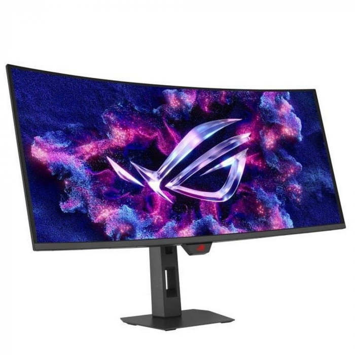 Монитор 34' ASUS XG34WCDG Curved QD-OLED, 3440x1440, 175Hz, 0,03ms, 250сd/m, 1500000:1, HDR10 | 2xHDMI(2.1), DP(1.4), Type-C(PD-15W), 2xUSB3.2 | HAS, Swivel, InPSU, Vesa 100, Black