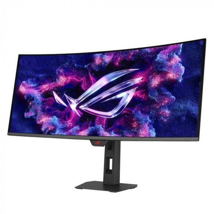 Монитор 34' ASUS XG34WCDG Curved QD-OLED, 3440x1440, 175Hz, 0,03ms, 250сd/m, 1500000:1, HDR10 | 2xHDMI(2.1), DP(1.4), Type-C(PD-15W), 2xUSB3.2 | HAS, Swivel, InPSU, Vesa 100, Black
