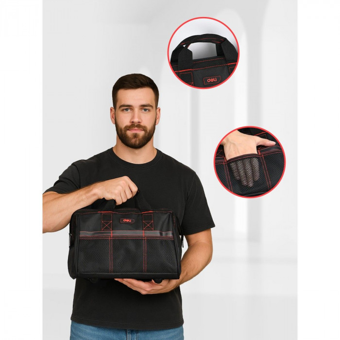 Сумка для инструментов Deli DL430903 'Black Edition'