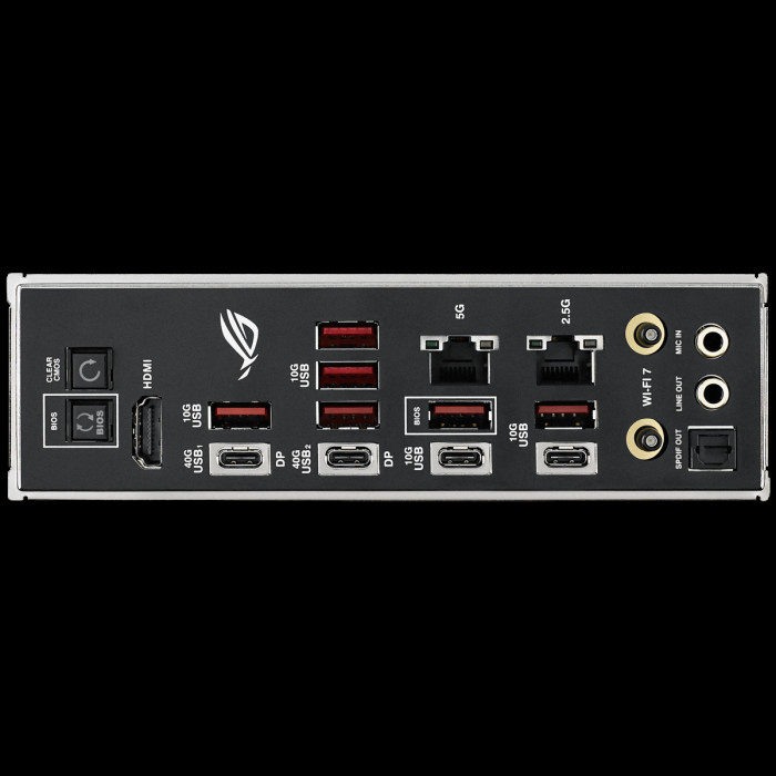 Материнская плата ASUS ROG CROSSHAIR X870E HERO BTF AM5 ATX 4xDDR5 PCIEx16 PCIEx4 5xM.2 4xUSB-C HDMI 5GLAN 2.5GLAN Wi-Fi 7