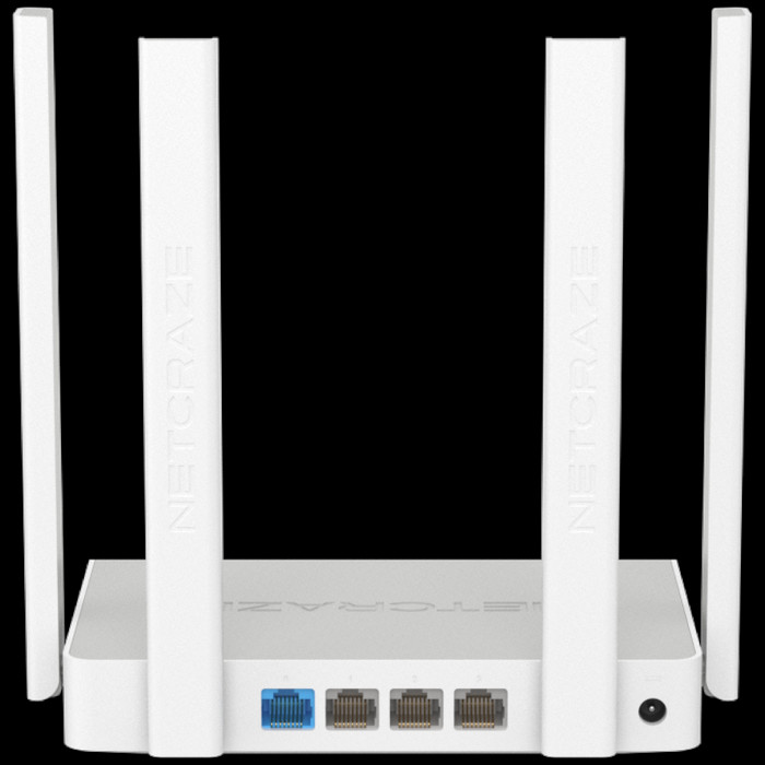 Маршрутизатор (Keenetic) Netcraze Viva (NC-1913) Гигабитный интернет-центр с Mesh Wi-Fi 5 AC1200,  4-портовым Smart-коммутатором и многофункциональным портом USB