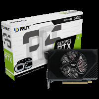 Видеокарта Palit RTX3050 STORMX OC 6GB GDDR6 96bit DVI DP HDMI 1FAN ITX RTL