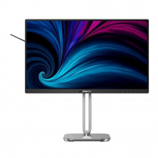 Монитор 23.8' PHILIPS 24B2U4301  IPS, 1920x1080, 120Hz, 4ms, 300сd/m, 1500:1 | HDMI(1.4), DP(1.4), Type-C(PD-100W), 3xUSB 3.2, RJ45 | HAS, Pivot, Swivel, InPSU, Speakers, Vesa 100, Black