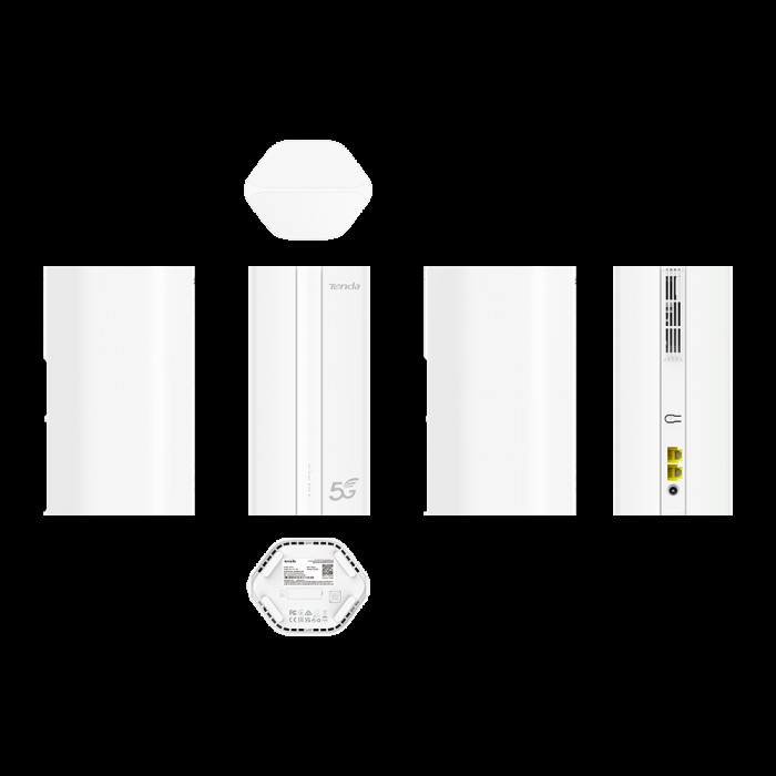 Маршрутизатор  Tenda 5G01 Двухдиапазонный Wi-Fi 6 и 5G роутер AX1500 2,4/5 ГГц, до 1501 Мбит/с, LAN/WAN 1x1 Гбит/с, WAN 1x1 Гбит/с, 1хNano SIM