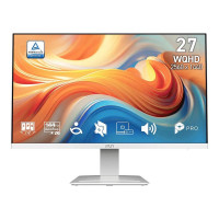 Монитор 27' MSI PRO MP273QW E14   IPS, 2560x1440, 144Hz, 4ms, 300сd/m, 1500:1, HDR | 2xHDMI(2.0b), DP(1.2a) | InPSU, Speakers, Vesa 100, White