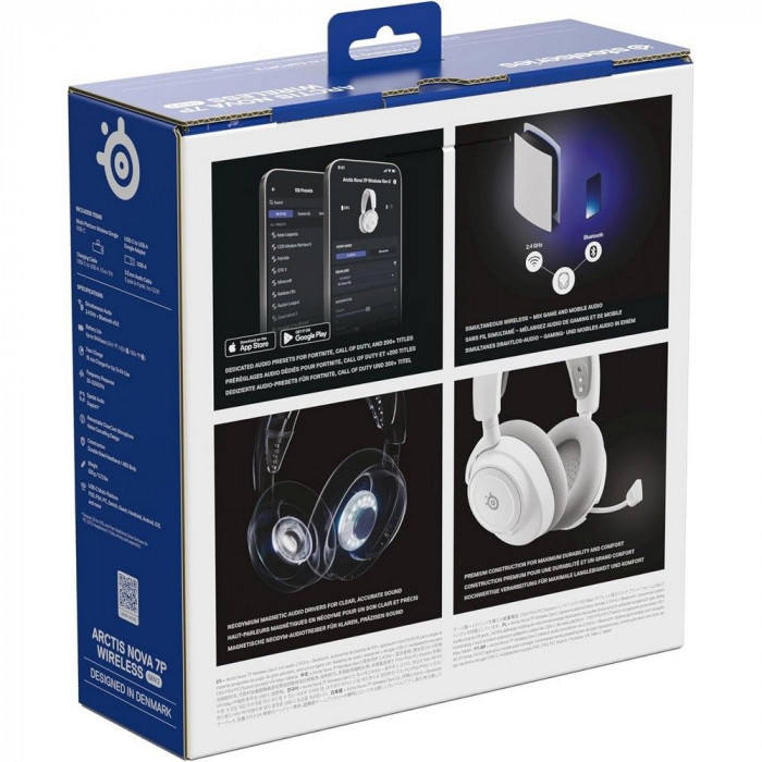 Наушники SteelSeries Arctis Nova 7P Wireless (Gen 2) White