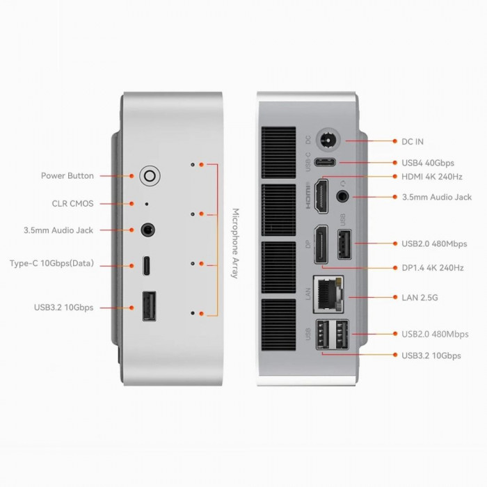 Мини-компьютер Beelink BL/SER9 PRO/255/24G/500G/Space Gray