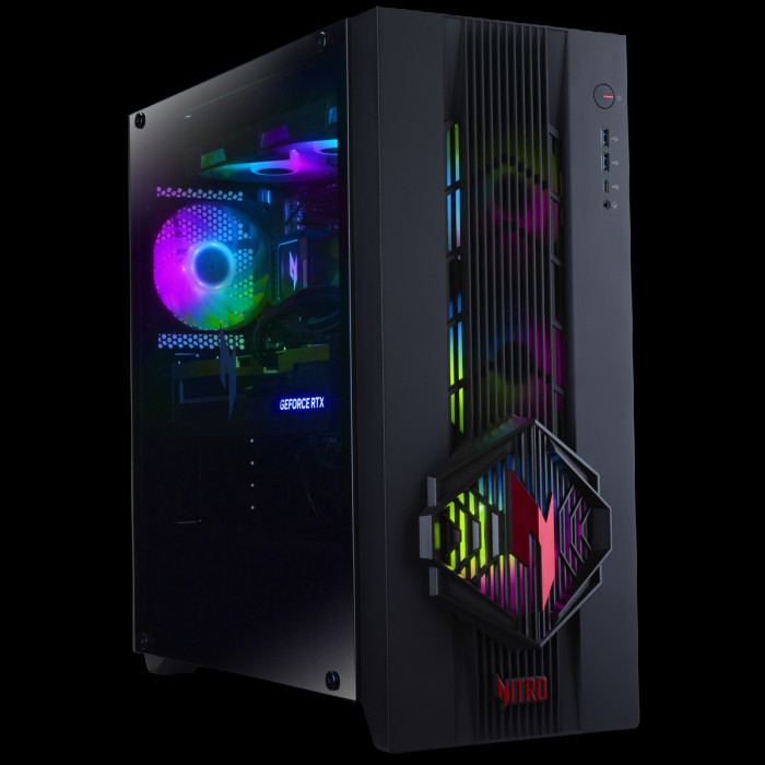 Настольный ПК Acer Nitro 70 N70X3D-100 AMD Ryzen 9 9900X3D/32Gb/SSD1Tb/RTX5070 12Gb/PSU 1200W/NoOS/Black (DG.E5ACD.009)