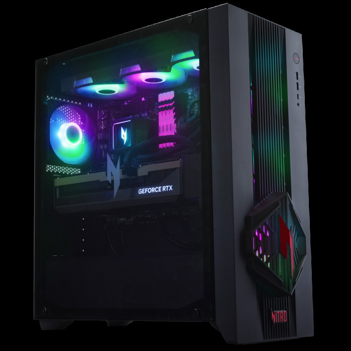 Настольный ПК Acer Nitro 70 N70X3D-100 AMD Ryzen 9 9900X3D/32Gb/SSD1Tb/RTX5070 12Gb/PSU 1200W/NoOS/Black (DG.E5ACD.009)