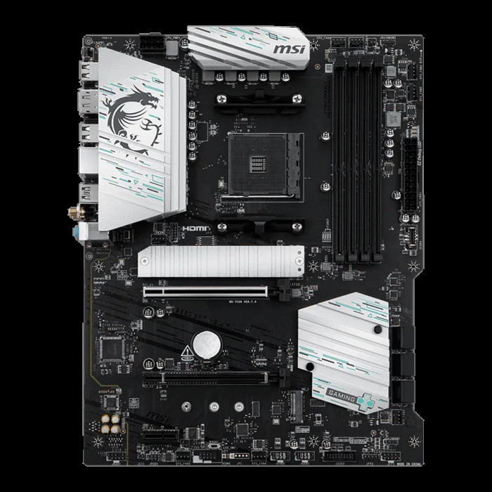 Материнская плата MSI B550 GAMING WIFI B550, AM4, 4*DDR4, 2*PCIEx16, 1*PCIEx1, 2*M.2, 2*TypeC, 1*USB3.2Gen2, 4*USB3.2Gen1, 8*USB2.0, 6*SATA3.0, 1G, DP, HDMI, ATX, RTL
