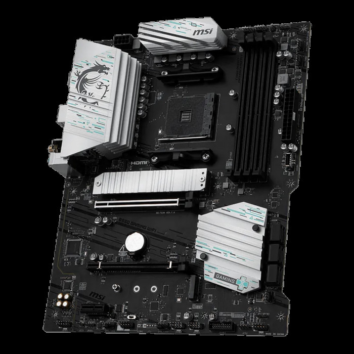 Материнская плата MSI B550 GAMING WIFI B550, AM4, 4*DDR4, 2*PCIEx16, 1*PCIEx1, 2*M.2, 2*TypeC, 1*USB3.2Gen2, 4*USB3.2Gen1, 8*USB2.0, 6*SATA3.0, 1G, DP, HDMI, ATX, RTL