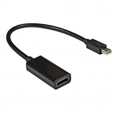 Кабель-переходник miniDisplayPort-HDMI ExeGate EX-mDPM-HDMIF-0.15 (EX284922RUS) (mini20M/19F, 0,15м)