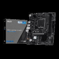 Материнская плата MSI PRO H610M-S WIFI H610, LGA1700, 2*DDR5, 1*PCIEx16, 1*PCIEx1, 1*M.2, 4*USB3.2Gen1, 8*USB2.0, 2*SATA3.0, 1G, HDMI, M-ATX, RTL