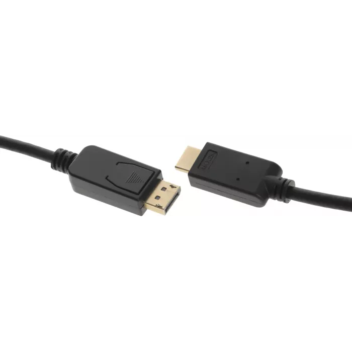 Кабель-переходник аудио-видео Buro v. 1.2 DisplayPort (m)/HDMI (m) 3м. позолоч.конт. черный (BHP DPP_HDMI-3)