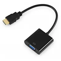 Переходник KingPrice KP-HDMI(m)-VGA(f) HDMI (m)/VGA (f) 0.1м. черный
