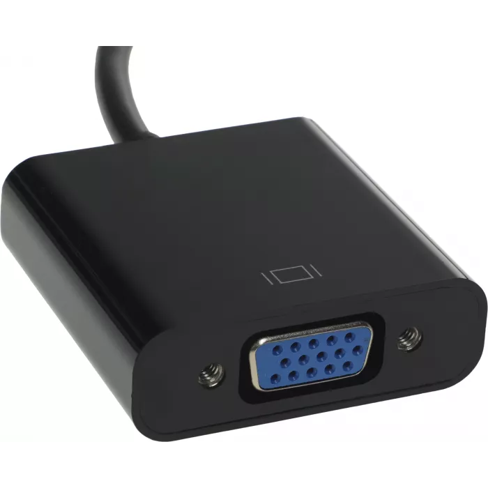 Переходник KingPrice KP-HDMI(m)-VGA(f) HDMI (m)/VGA (f) 0.1м. черный