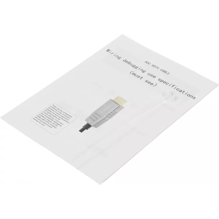 Кабель аудио-видео Cactus CS-HDMI-AOC-2.1-20 HDMI (m)/HDMI (m) 20м. позолоч.конт. черный