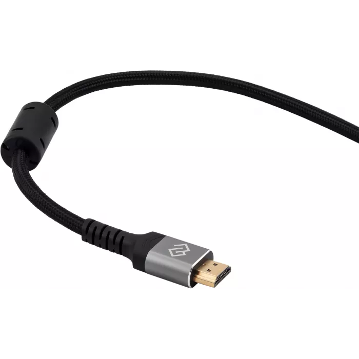 Кабель аудио-видео Digma HDMI (m)/HDMI (m) 5м. феррит.кольца позолоч.конт. черный (D-HDMI-2FF-V2.1-5M)