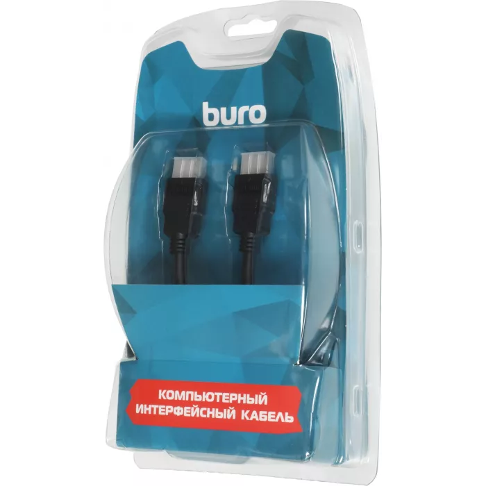 Кабель аудио-видео Buro HDMI 1.4 HDMI (m)/HDMI (m) 5м. позолоч.конт. черный (BHP RET HDMI50)