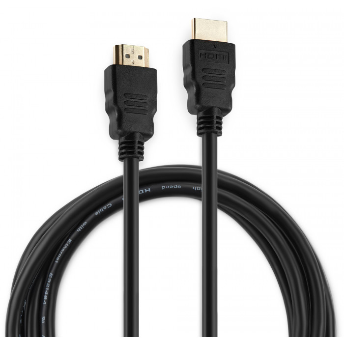 Кабель аудио-видео Buro HDM 2.0 HDMI (m)/HDMI (m) 1.8м. позолоч.конт. черный (BHP RET HDMI18-2)