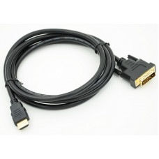 Кабель-переходник аудио-видео HDMI (m)/DVI-D (m) 2м. черный