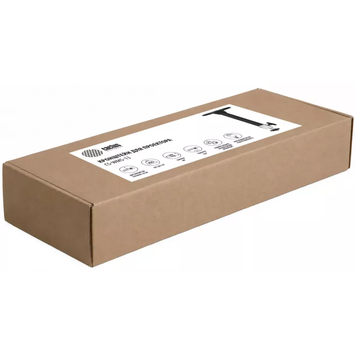 Кронштейн для проектора Cactus CS-WMS-13 черный макс.3кг настенный и потолочный поворот и наклон