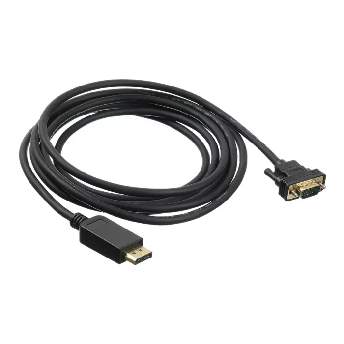 Кабель аудио-видео Buro 1.1v DisplayPort (m)/VGA (m) 3м. позолоч.конт. черный (BHP DPP_VGA-3)