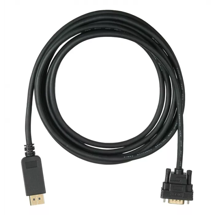 Кабель аудио-видео Buro 1.1v DisplayPort (m)/VGA (m) 3м. позолоч.конт. черный (BHP DPP_VGA-3)