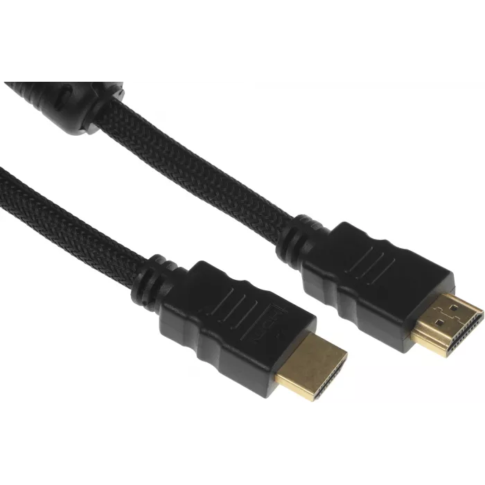 Кабель аудио-видео Buro HDMI (m)/HDMI (m) 2м. феррит.кольца позолоч.конт. черный (HDMI-V1.4-2MC)