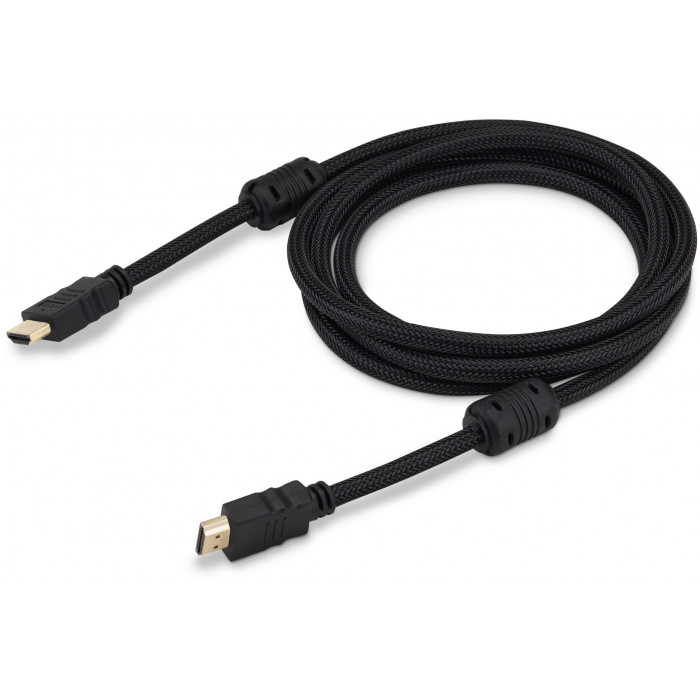 Кабель аудио-видео Buro HDMI (m)/HDMI (m) 3м. феррит.кольца позолоч.конт. черный (HDMI-V1.4-3MC)