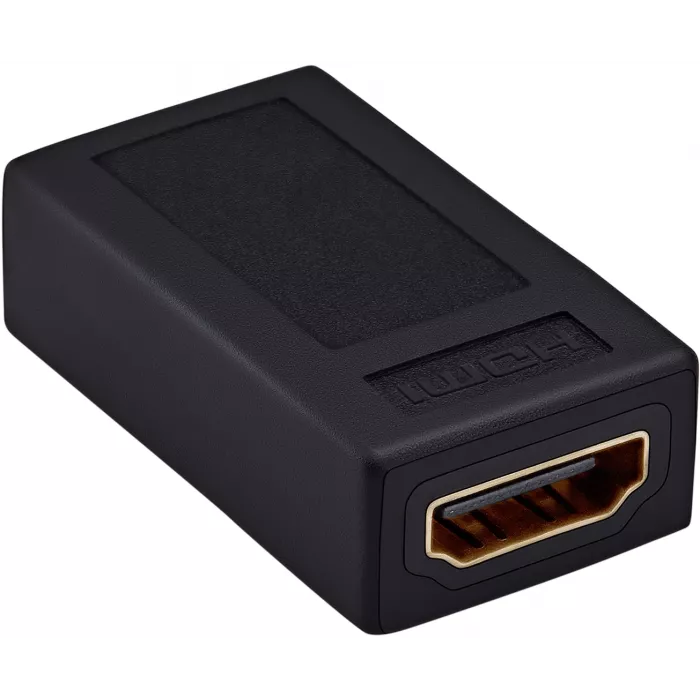 Адаптер аудио-видео Buro HDMI (f)/HDMI (f) позолоч.конт. черный (BHP-ADP-HDMI-2.0)