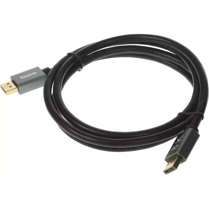 Кабель аудио-видео Buro V1.4 DisplayPort (m)/DisplayPort (m) 1.5м. позолоч.конт. черный (BHP-DPP-1.4-1.5G)