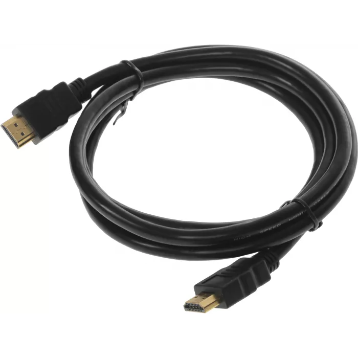 Кабель аудио-видео Cactus CS-HDMI.1.4-1.8 HDMI (m)/HDMI (m) 1.8м. позолоч.конт. черный