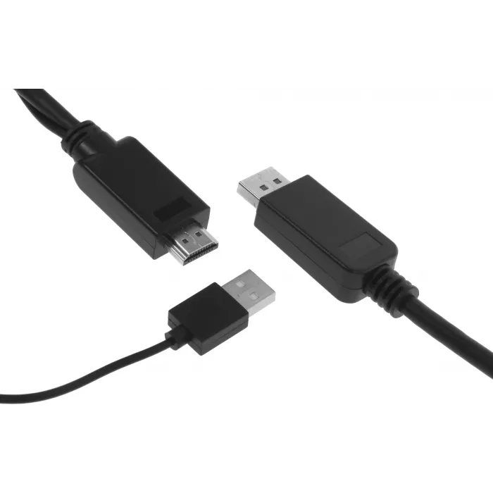 Кабель-переходник аудио-видео Buro HDMI (m)/DisplayPort (m) 2м. позолоч.конт. черный (HDMI-DP-2M)