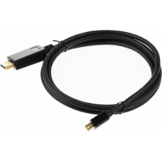 Кабель аудио-видео Buro miniDisplayport (m)/DisplayPort (m) 1.5м. позолоч.конт. черный (MDP-DP)