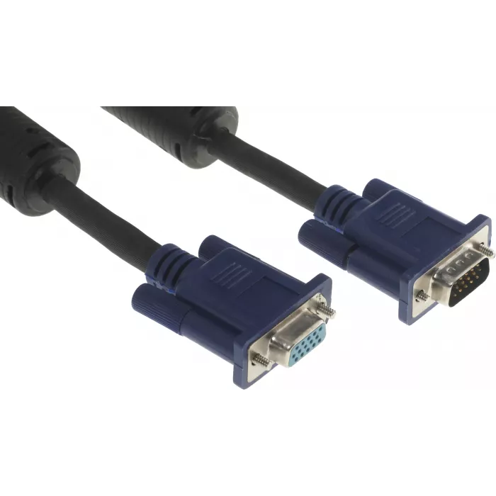 Кабель-удлинитель видео Premier 5-960EXT VGA (m)/VGA (f) 3м. феррит.кольца черный (5-960EXT 3.0)