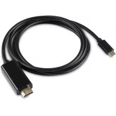 Кабель-переходник аудио-видео Buro USB Type-C (m)/HDMI (m) 1.5м. черный (BU-TYPEC-HDMI-1.5M)