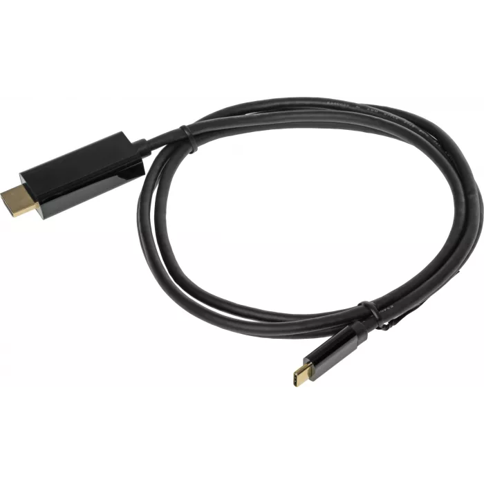 Кабель-переходник аудио-видео Buro USB Type-C (m)/HDMI (m) 1.5м. черный (BU-TYPEC-HDMI-1.5M)