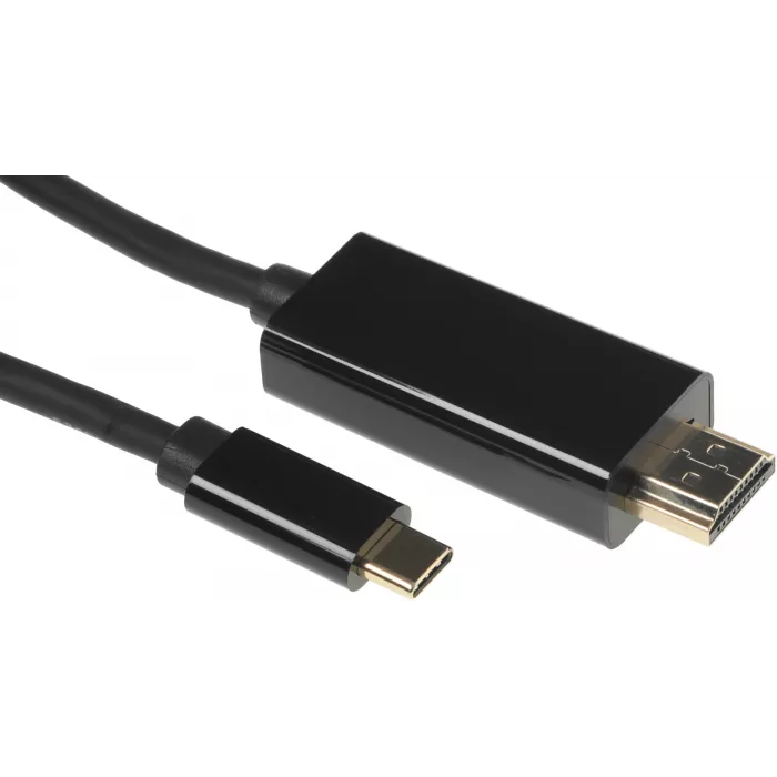 Кабель-переходник аудио-видео Buro USB Type-C (m)/HDMI (m) 1.5м. черный (BU-TYPEC-HDMI-1.5M)